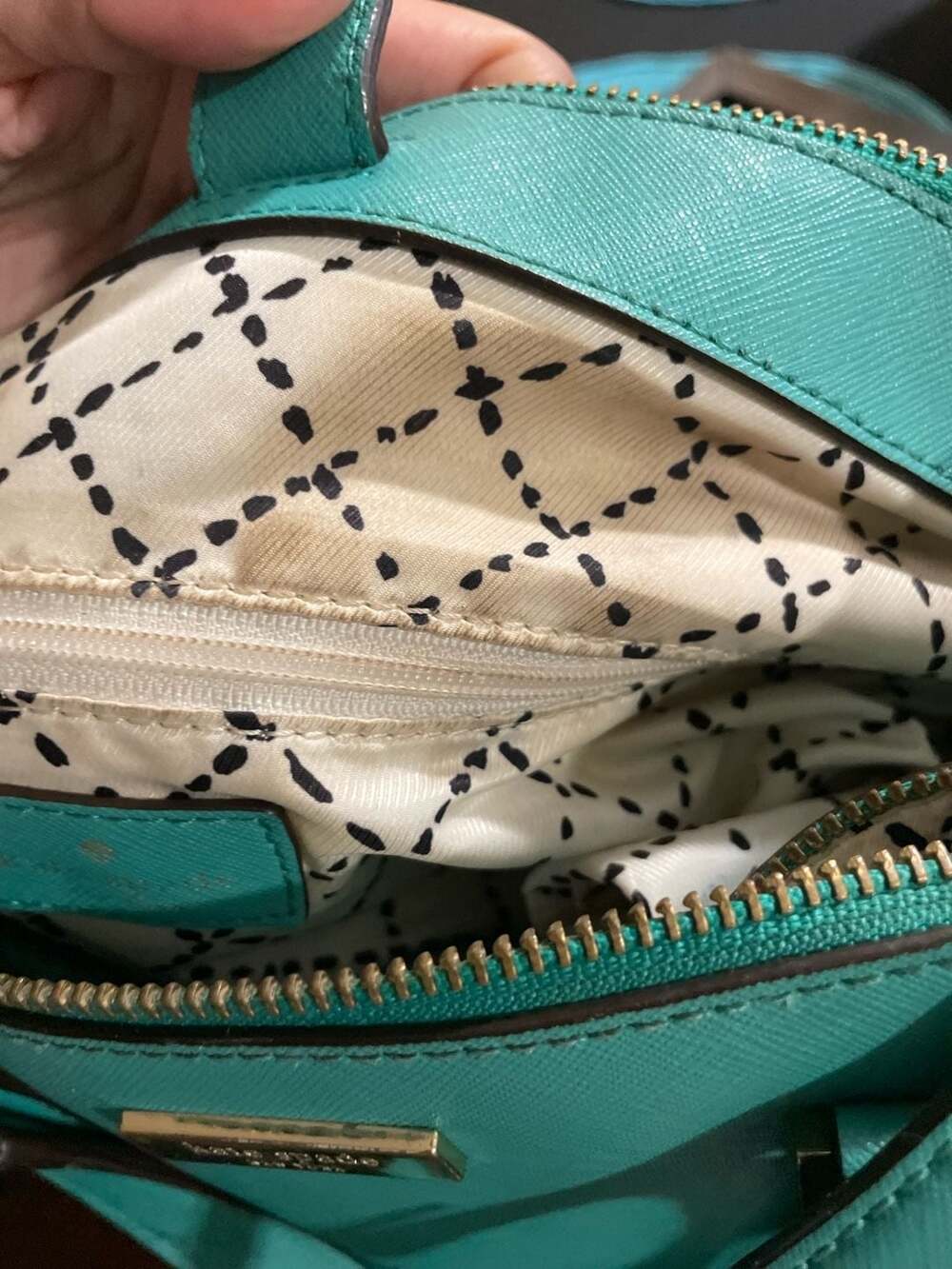 Kate Spade Newbury Lane Saffiano Leather Satchel in Teal - Picture 8 of 11